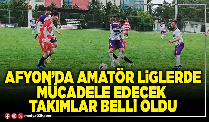 Afyon’da Amatör Liglerde mücadele edecek takımlar belli oldu