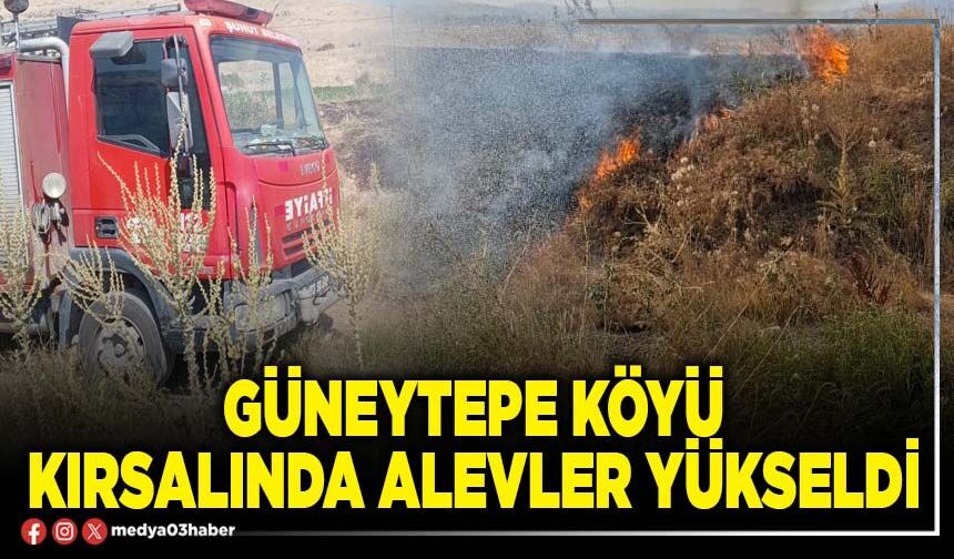 Güneytepe Köyü kırsalında alevler yükseldi