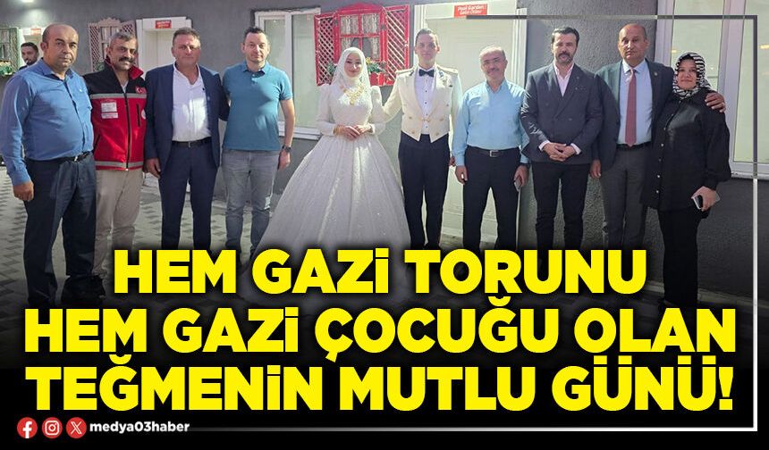 Hem gazi torunu hem gazi çocuğu olan Teğmenin mutlu günü!