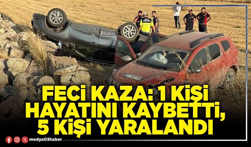 Feci kaza: 1 kişi hayatını kaybetti, 5 kişi yaralandı