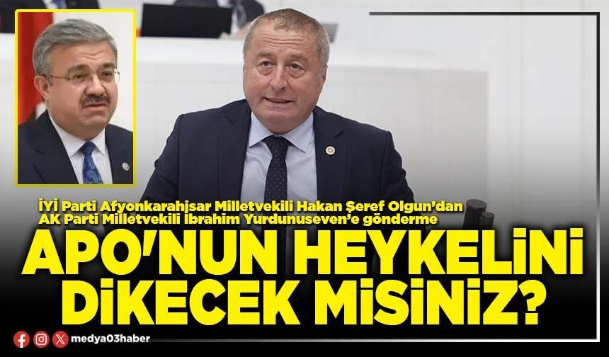 Apo'nun heykelini dikecek misiniz?