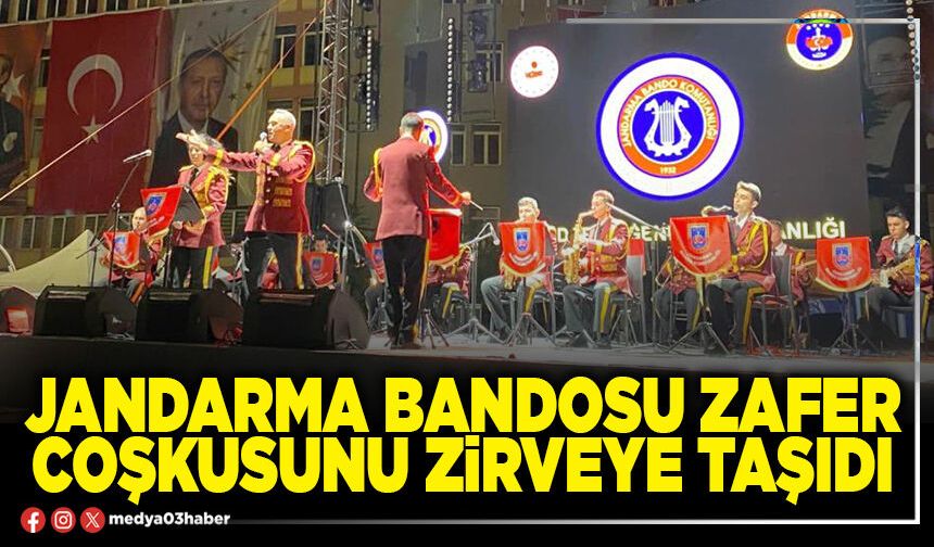 Jandarma bandosu zafer coşkusunu zirveye taşıdı