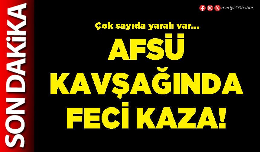 AFSÜ kavşağında feci kaza!