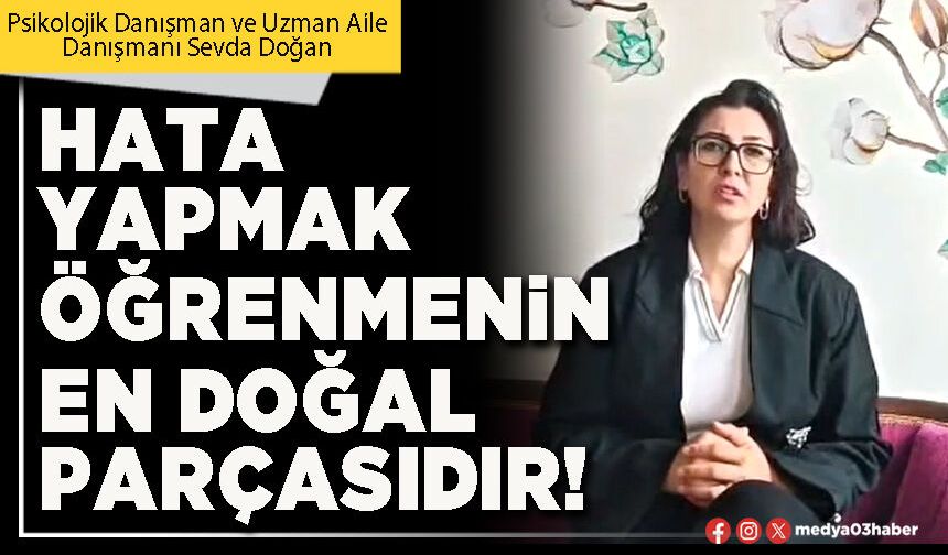 Hata yapmak öğrenmenin en doğal parçasıdır!
