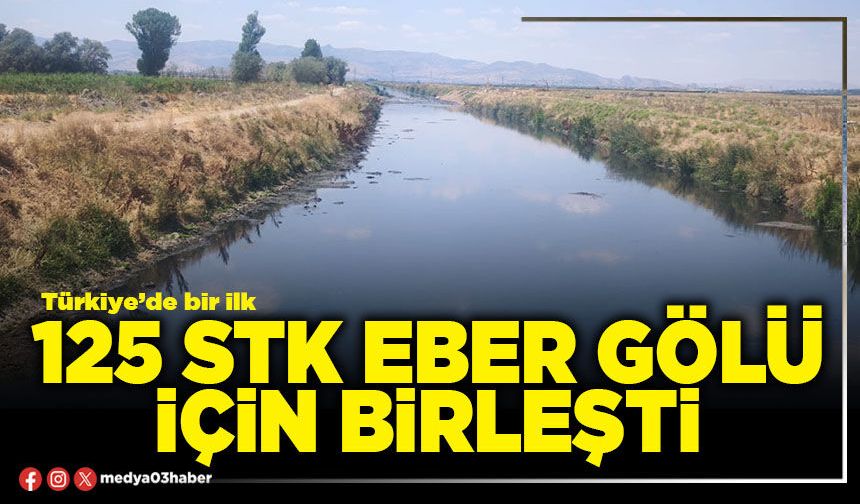 125 STK Eber Gölü için birleşti