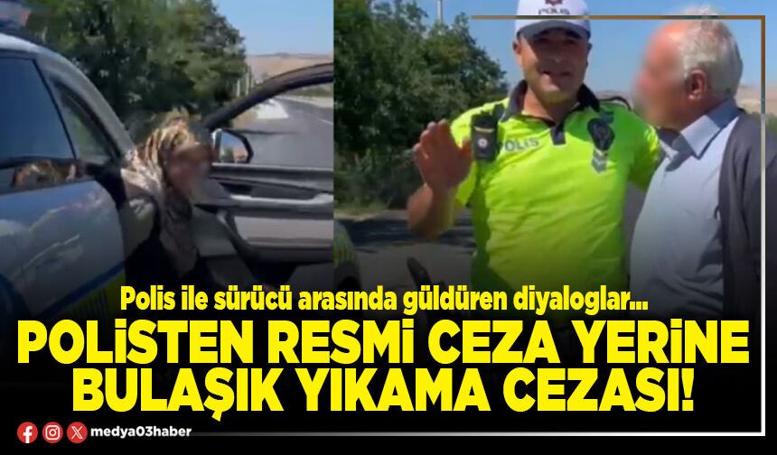 Polisten resmi ceza yerine bulaşık yıkama cezası!