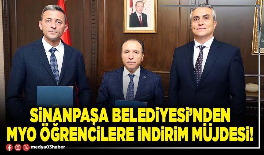 Sinanpaşa Belediyesi’nden MYO öğrencilere indirim müjdesi!