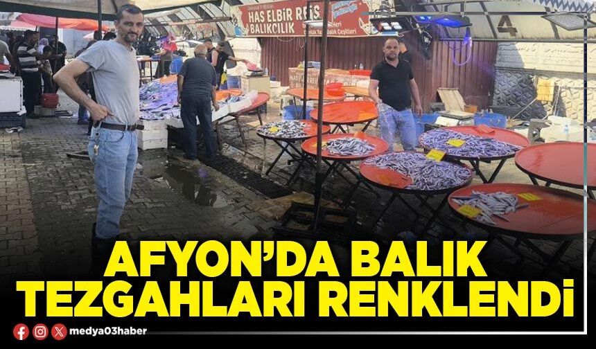 Afyon’da balık tezgahları renklendi