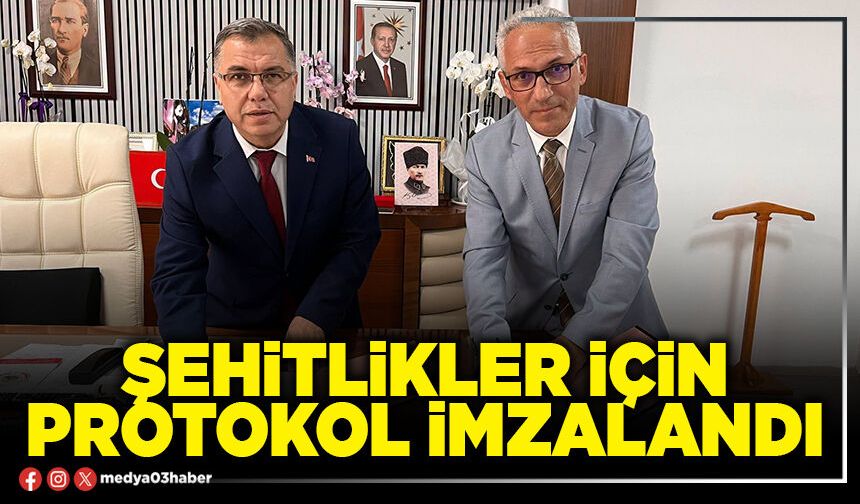 Şehitlikler için protokol imzalandı