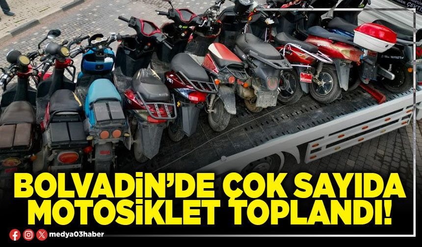 Bolvadin’de çok sayıda motosiklet toplandı!