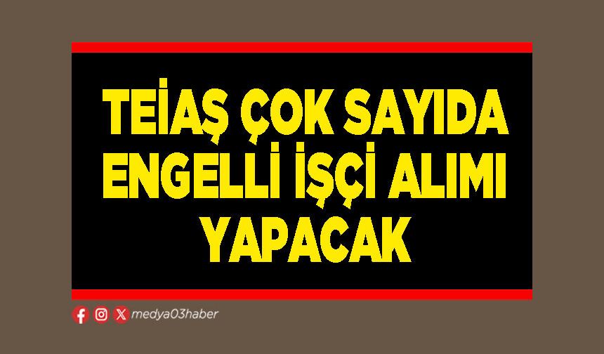 TEİAŞ çok sayıda engelli işçi alımı yapacak