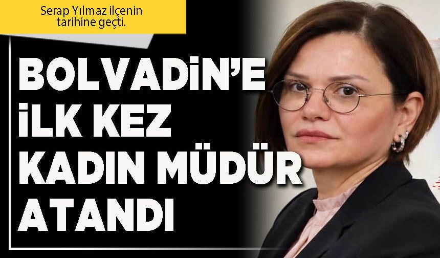 Bolvadin’e ilk kez kadın müdür atandı