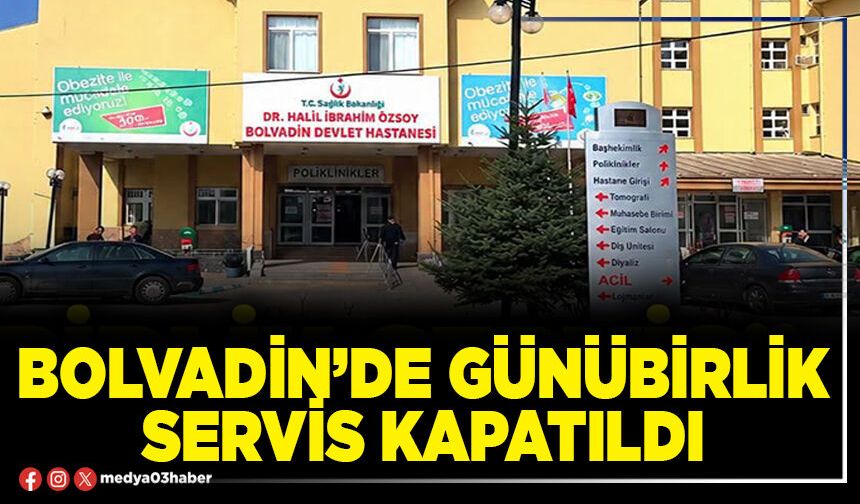 Bolvadin’de Günübirlik Servis kapatıldı