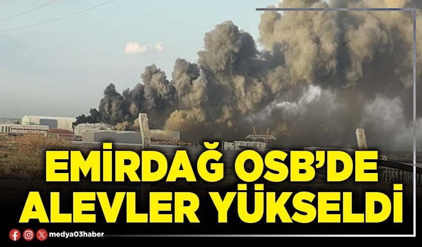 Emirdağ OSB’de alevler yükseldi