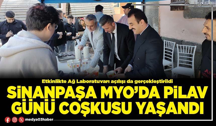 Sinanpaşa MYO’da pilav günü coşkusu yaşandı