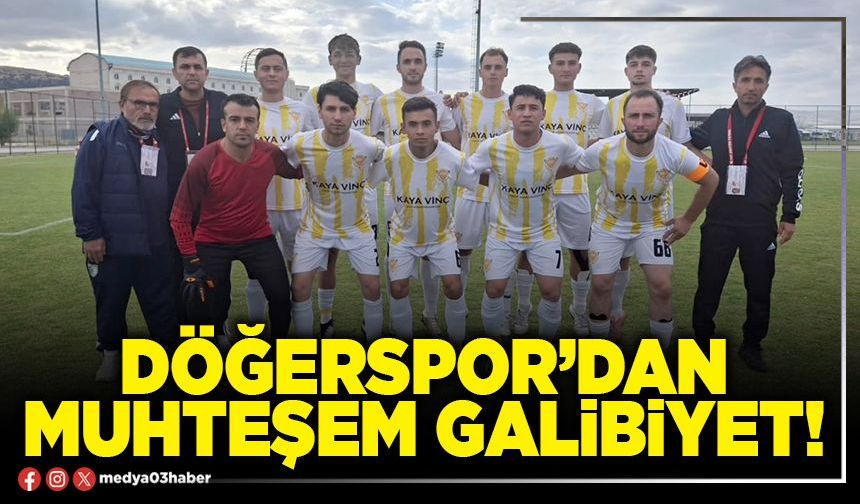Döğerspor’dan muhteşem galibiyet!