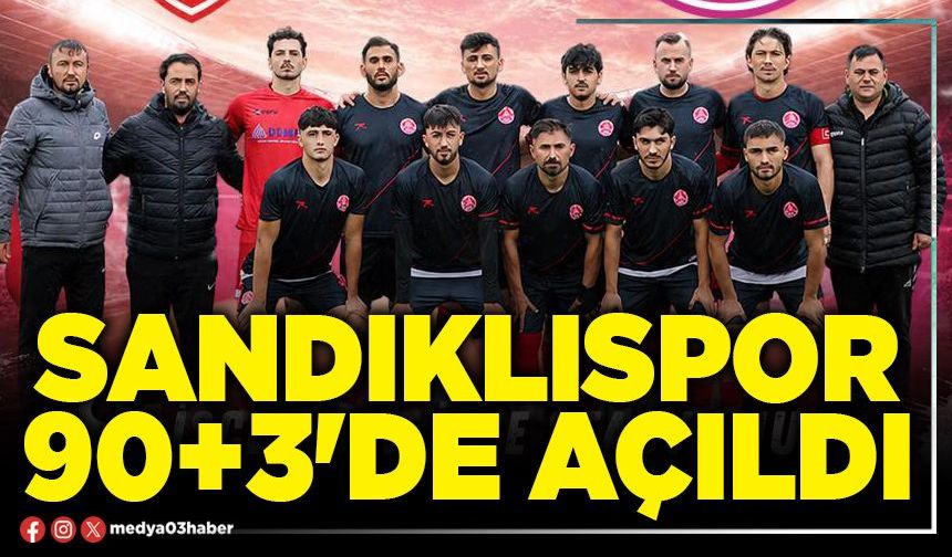Sandıklıspor 90+3'de açıldı