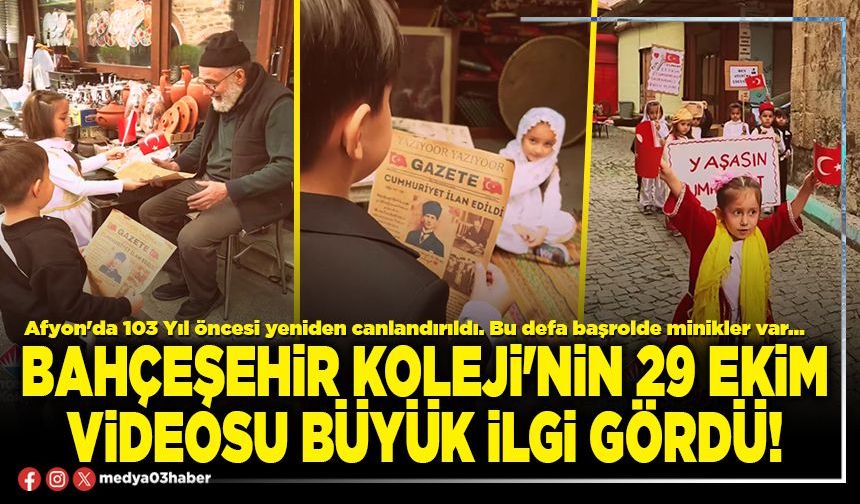 Bahçeşehir Koleji'nin 29 Ekim videosu büyük ilgi gördü!