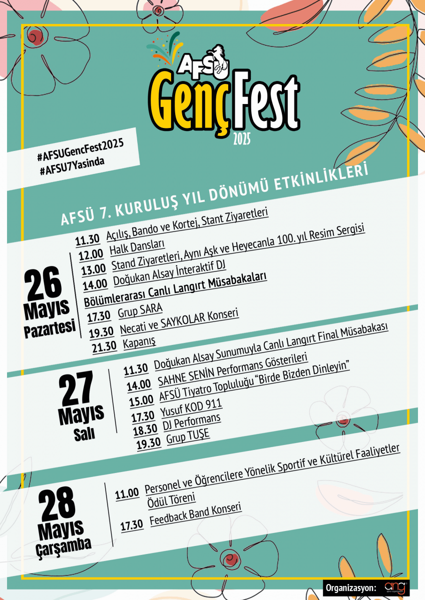 Afsufest Yesil Cicekli 2025