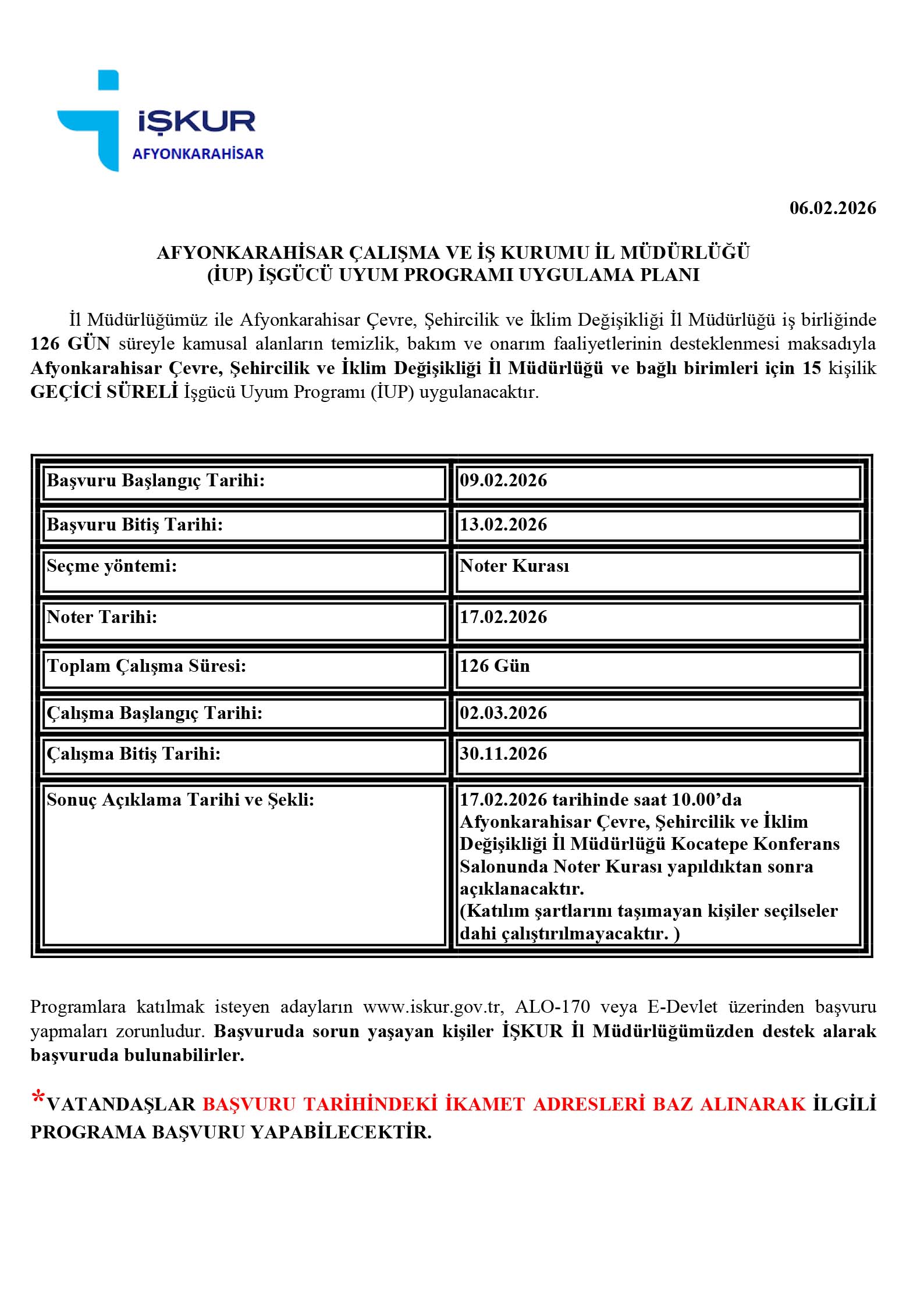 İup İlani Çevre Şehi̇rci̇li̇k 15 Ki̇şi̇ 1