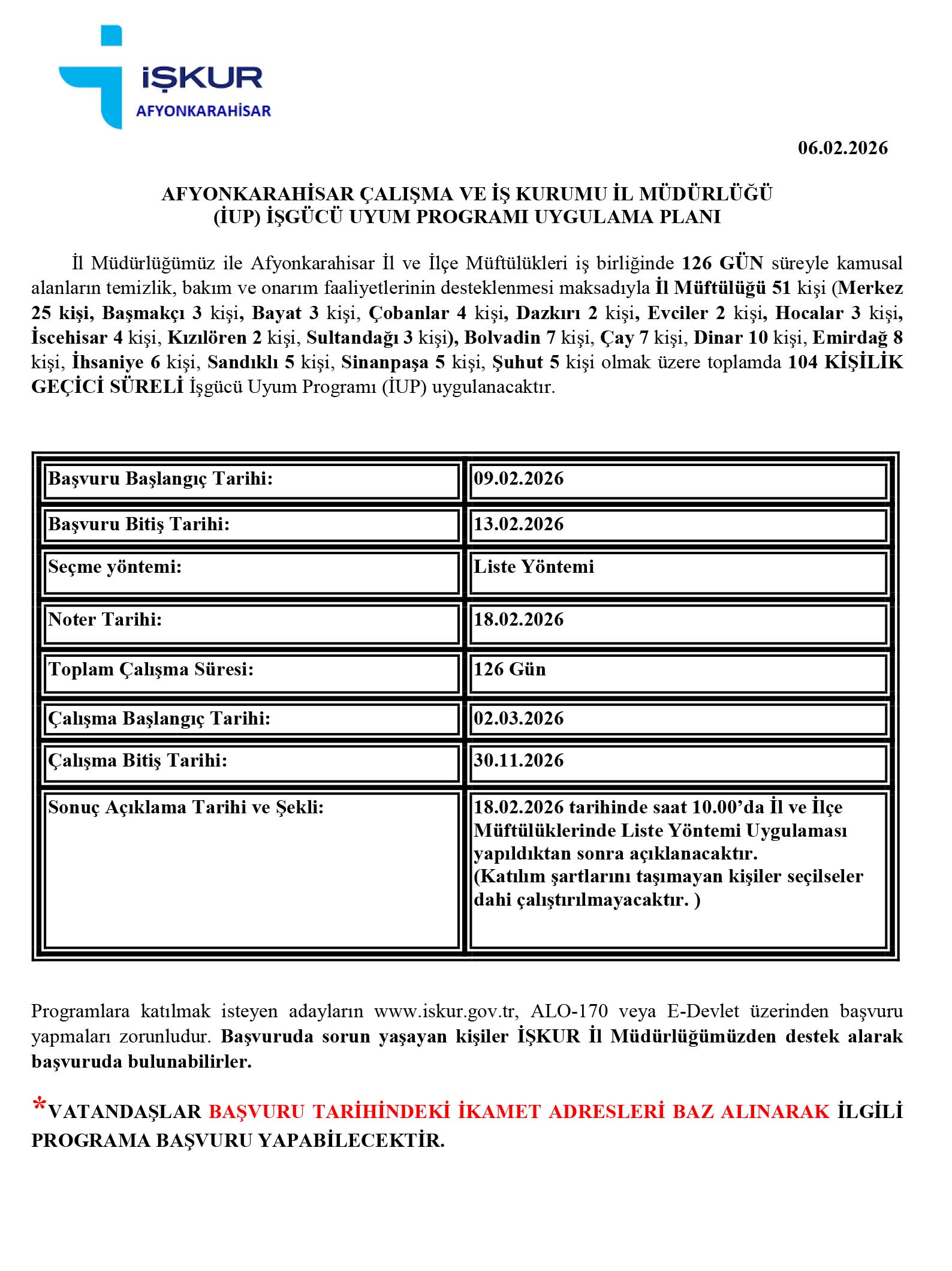 İup İlani Müftülükler 104 Ki̇şi̇ 1-1