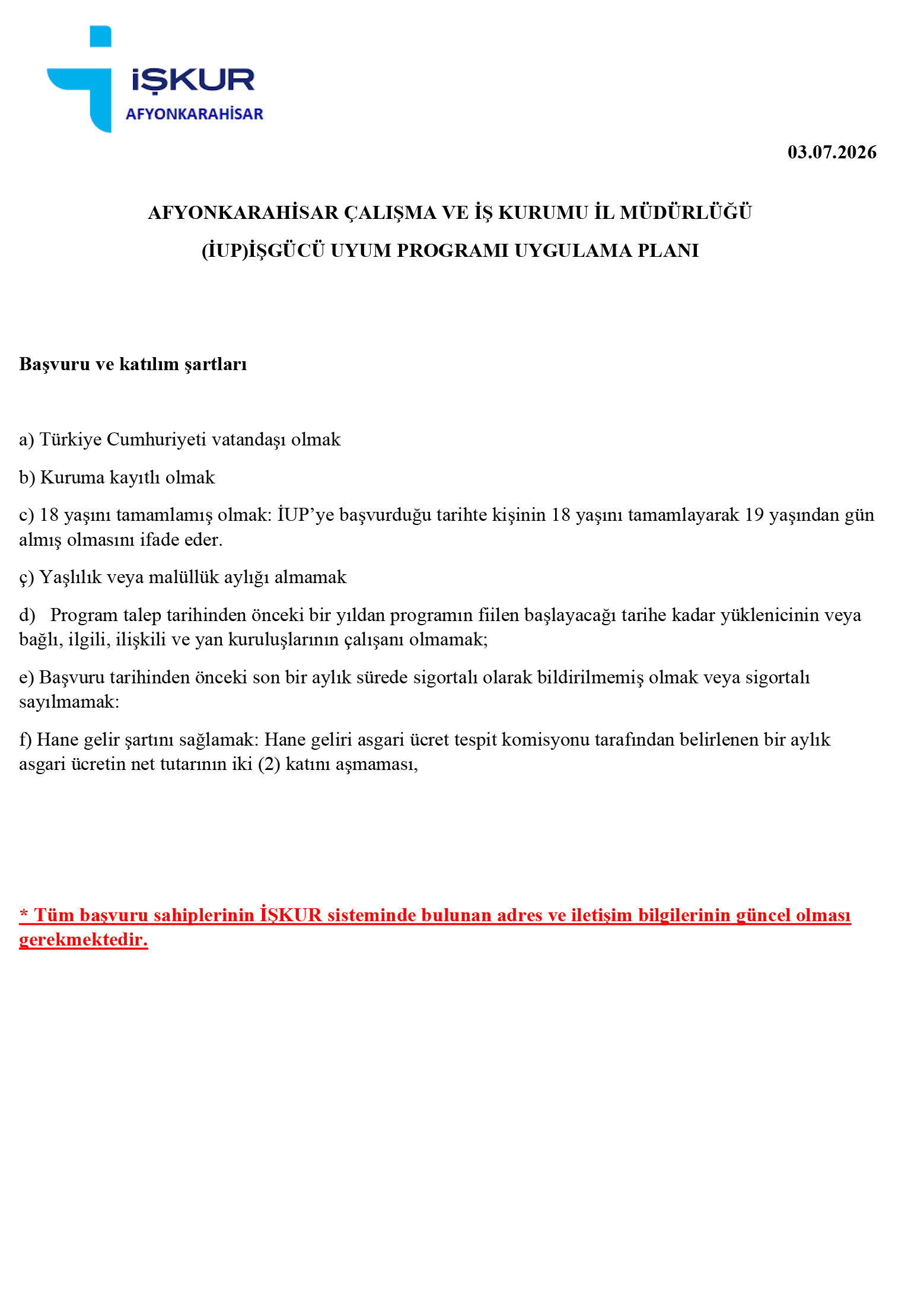 İup Afyon Orman İşletme Müdürlüğü İlan 30 Ki̇şi̇li̇k 2