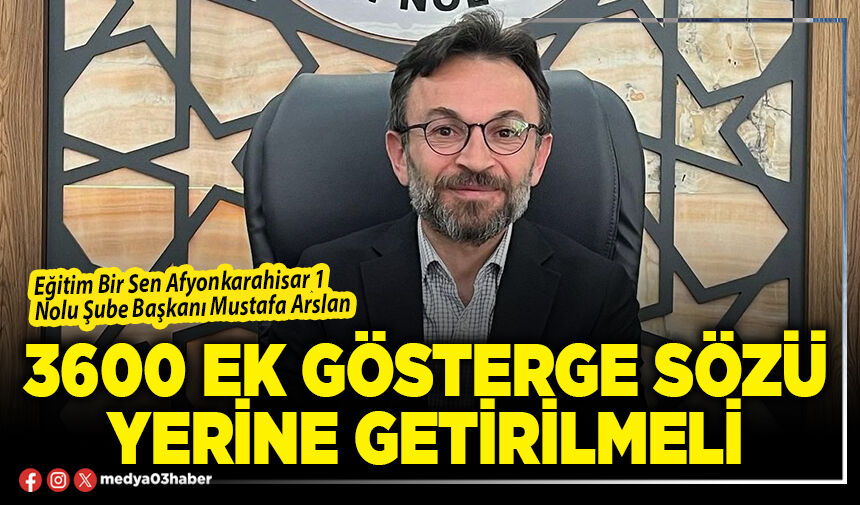 3600 ek gösterge sözü yerine getirilmeli